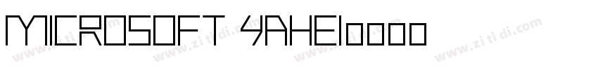 Microsoft YaHei字体转换